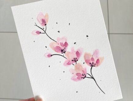 Aquarelle : thème floral