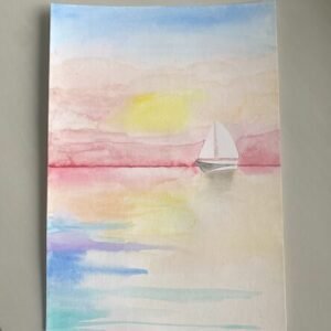 Petite voile (1 seul exemplaire disponible) - Format A4