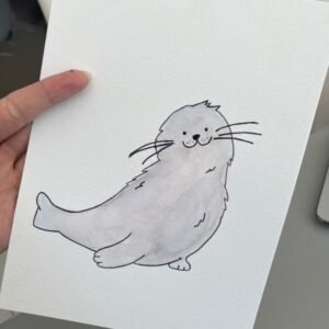 Petit phoque (personnalisable) - Format A5