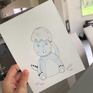 Mon petit dino (personnalisable) - Format A5