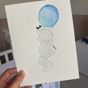 Renard polaire (personnalisable) - Format A5