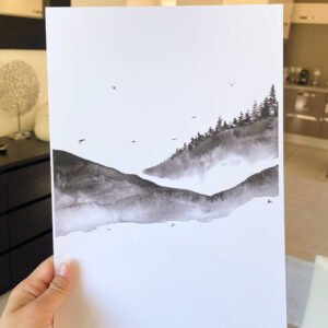 Sombre forêt - Format A4